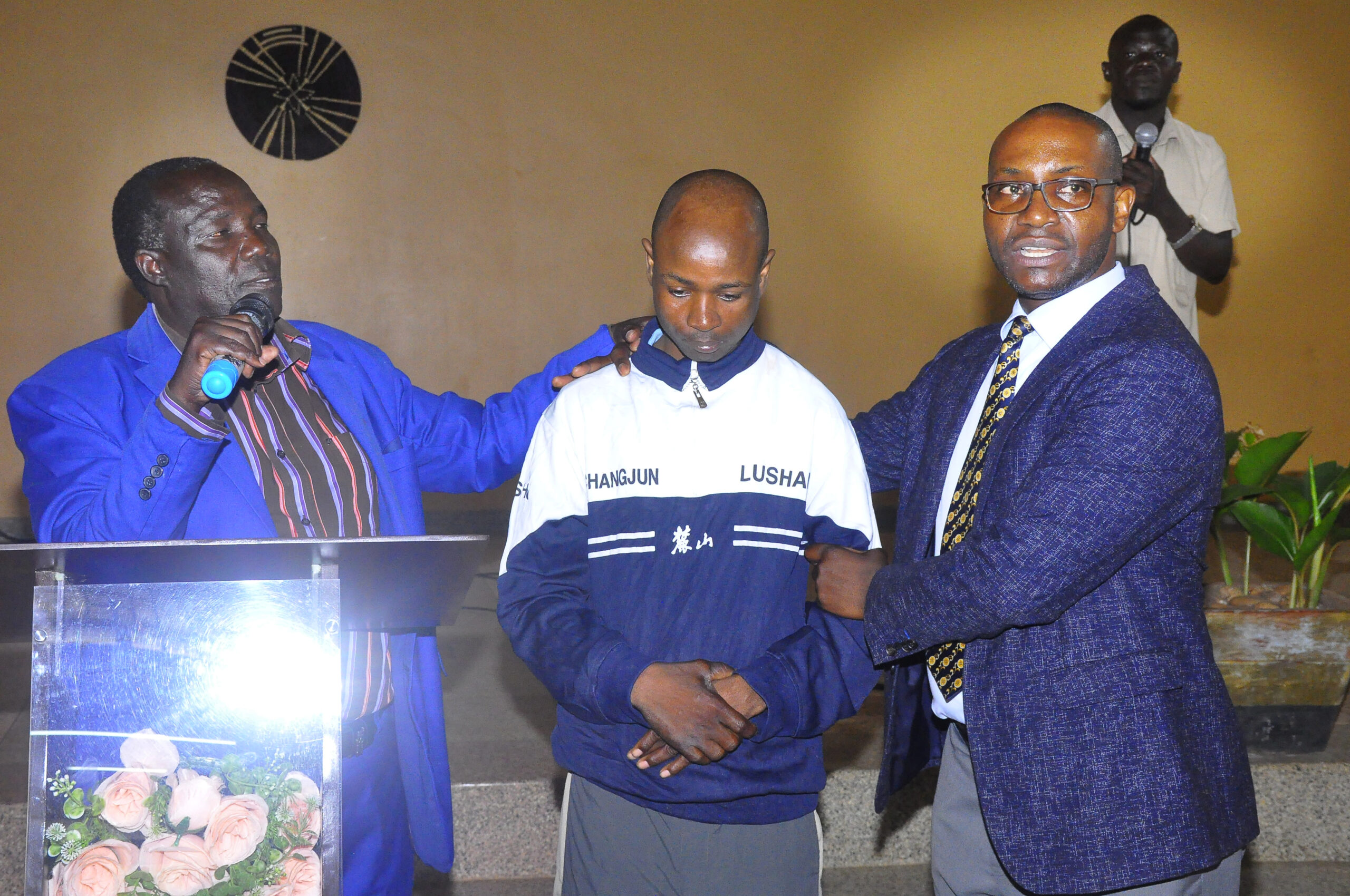 pastors ministering in church